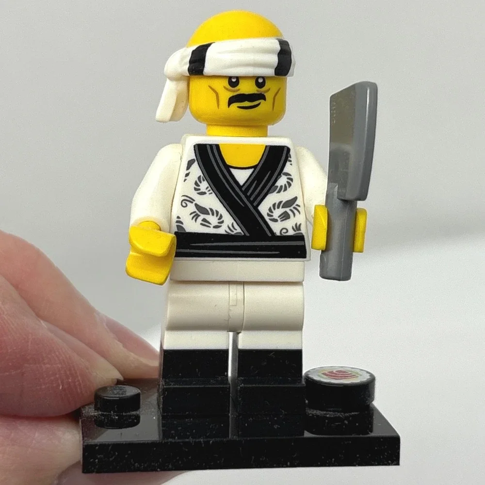LEGO Ninjago Movie Sushi Chef Minifigure 71019 collnm19 Cleaver Japanese Cook